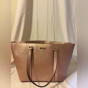 Kate Spade Rose Gold Tote Bag
